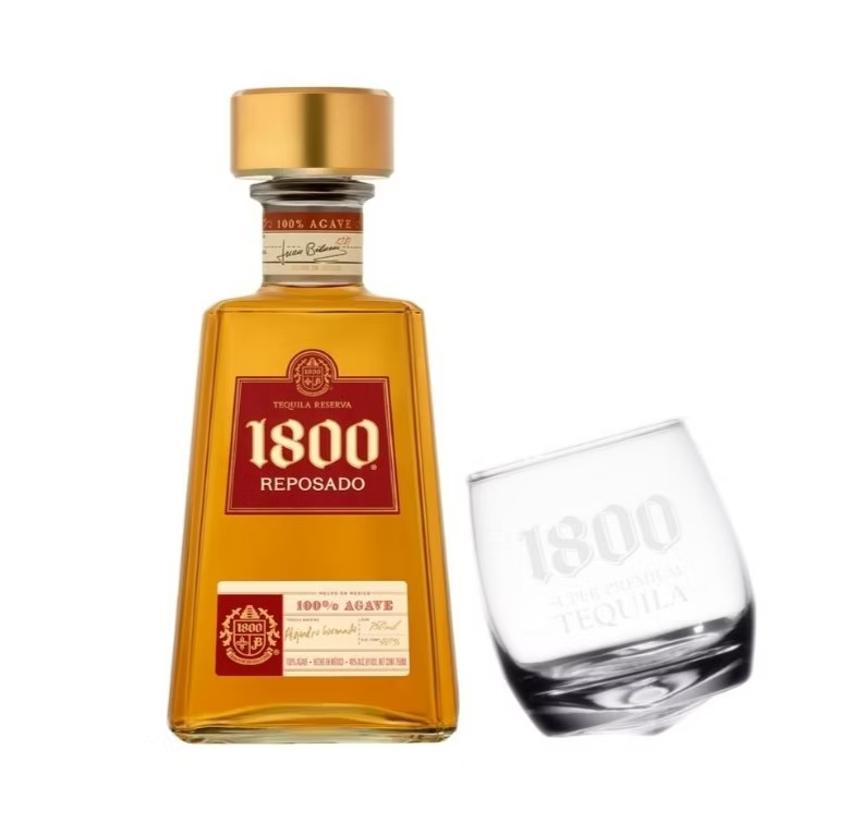 1800 Reposado Tequila With Dancing Glass 750ml