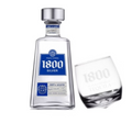 1800 Silver Tequila With Dancing Glass 750ml