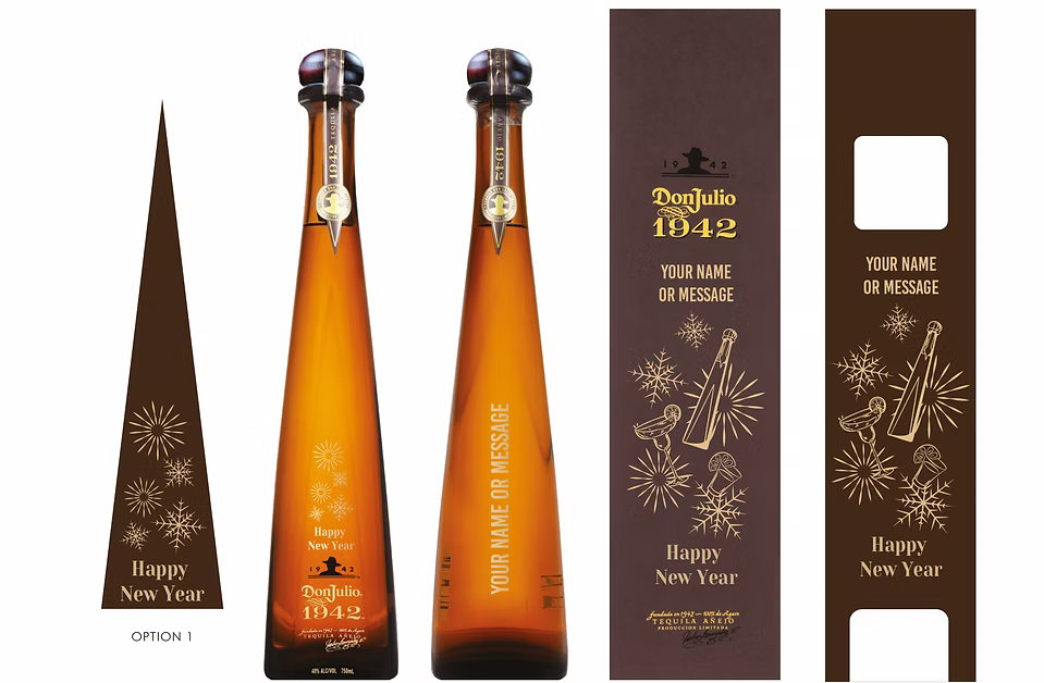 Don Julio 1942 700 ml with FREE Bottle & Box Customized Engraving