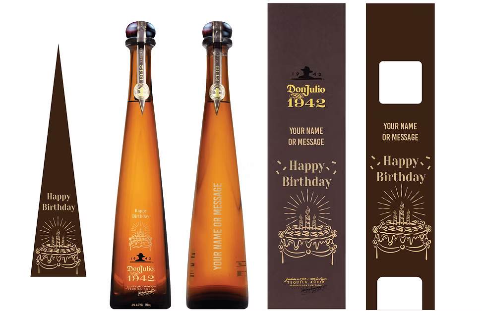 Don Julio 1942 700 ml with FREE Bottle & Box Customized Engraving