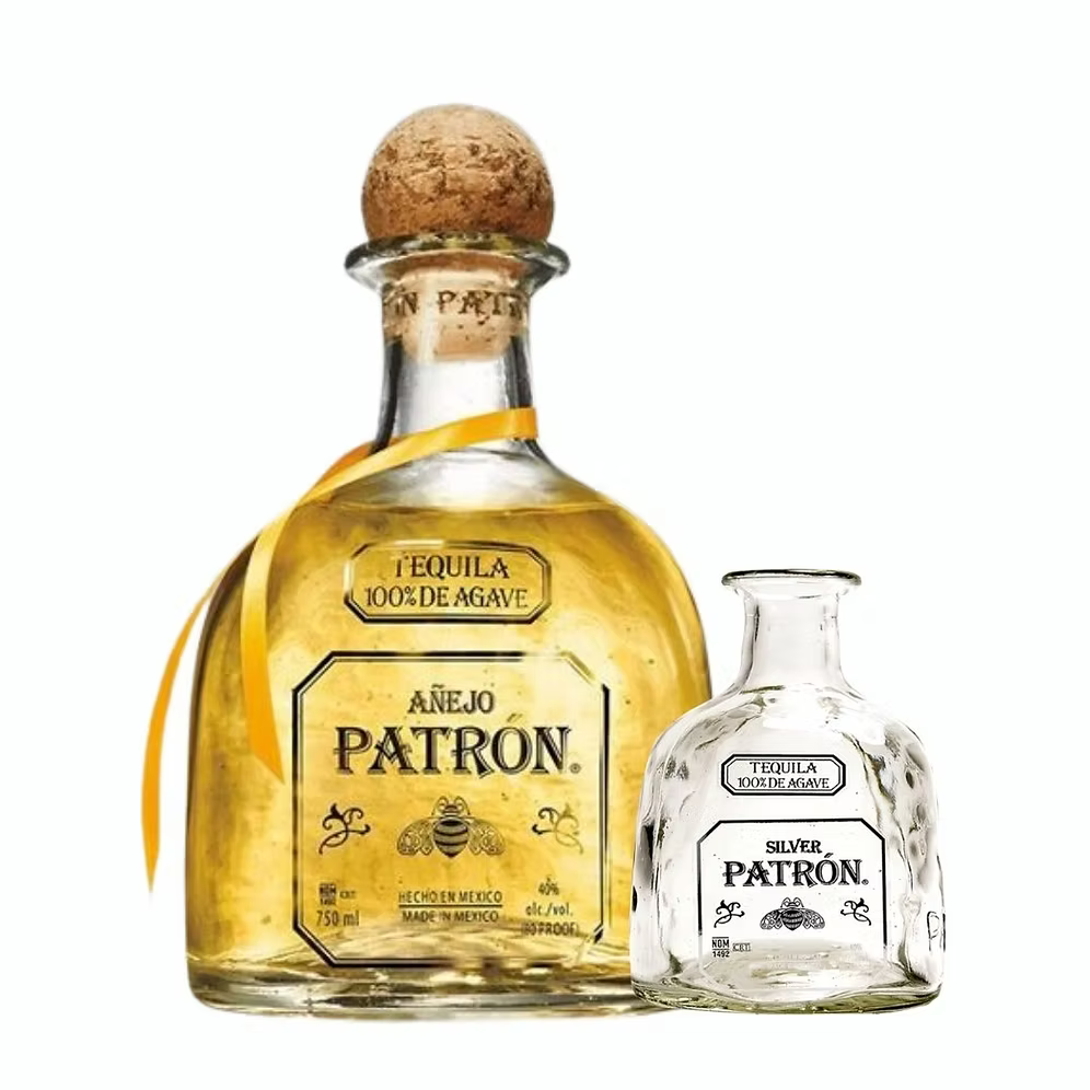 Patron Anejo 750 ml + FREE Cocktail Glass