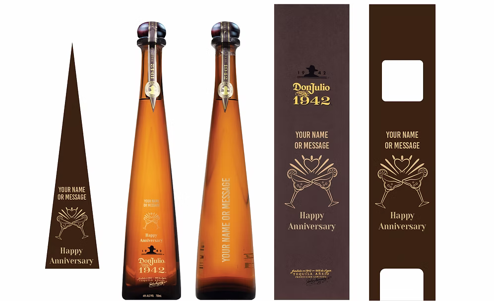 Don Julio 1942 700 ml with FREE Bottle & Box Customized Engraving