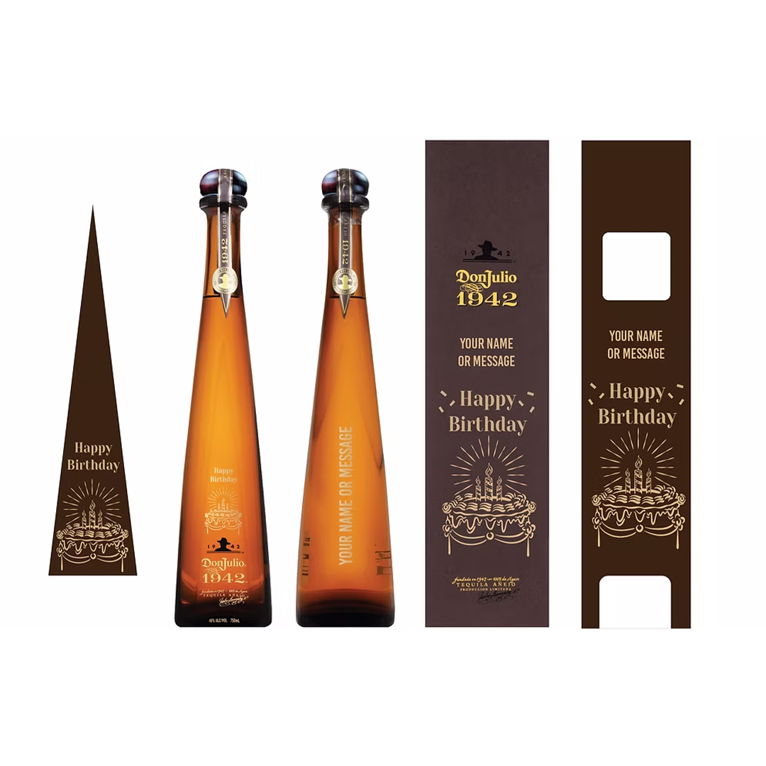 Don Julio 1942 700 ml with FREE Bottle & Box Customized Engraving