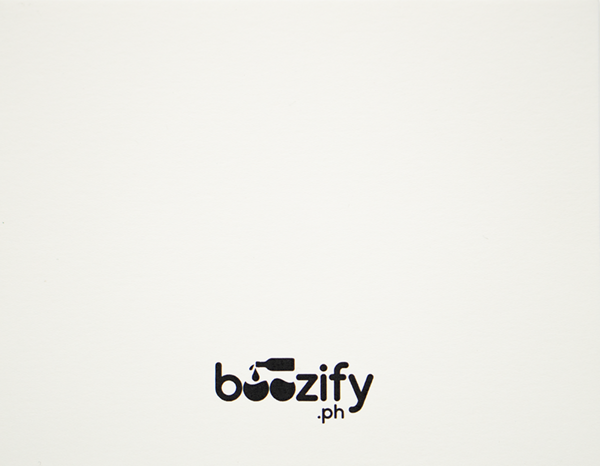 Boozify Classic Ivory Note Card with Sticker & Envelope (3.5 X 4.5")
