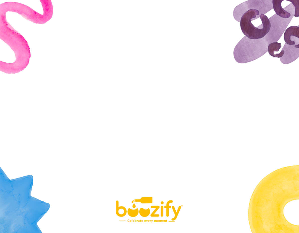 Boozify Confetti Note Card with Sticker & Envelope (3.5 X 4.5")