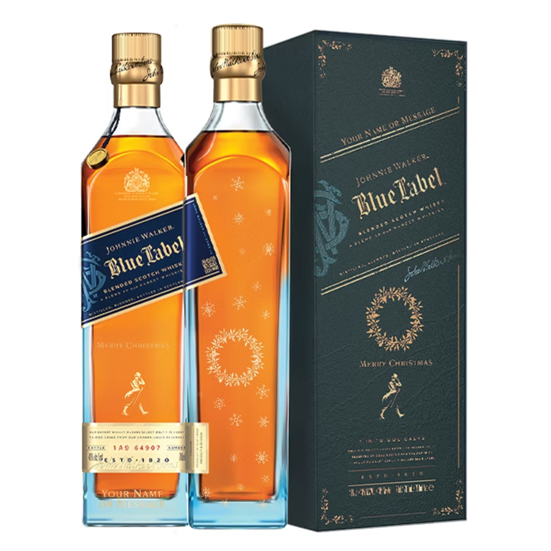 Johnnie Walker Blue Label 750ml with FREE Customized Bottle and Box Engraving P1
