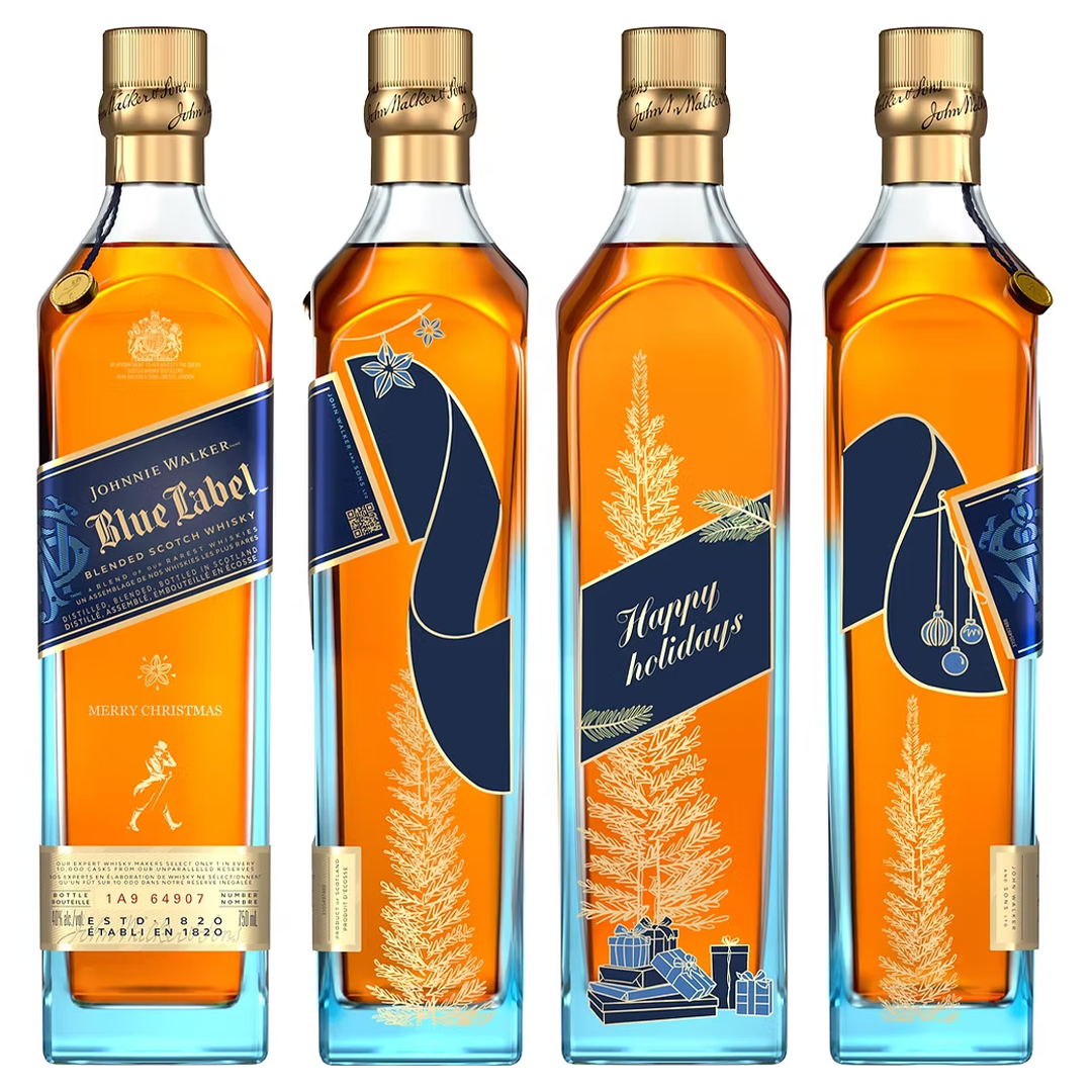 Johnnie Walker Blue Label 750ml Christmas BESPOKE