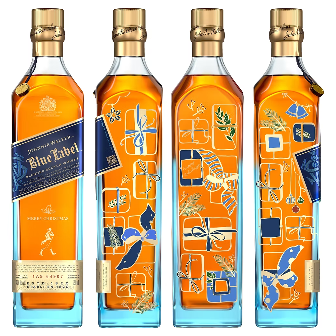 Johnnie Walker Blue Label 750ml Christmas BESPOKE (min. 20 bottles)