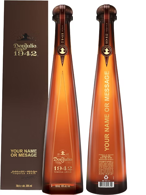 Don Julio 1942 700 ml with FREE Bottle & Box Customized Engraving