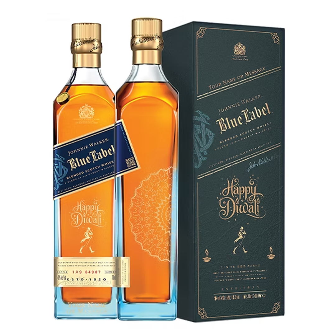 Johnnie Walker Blue Label 750ml with FREE Customized Bottle and Box Engraving P2