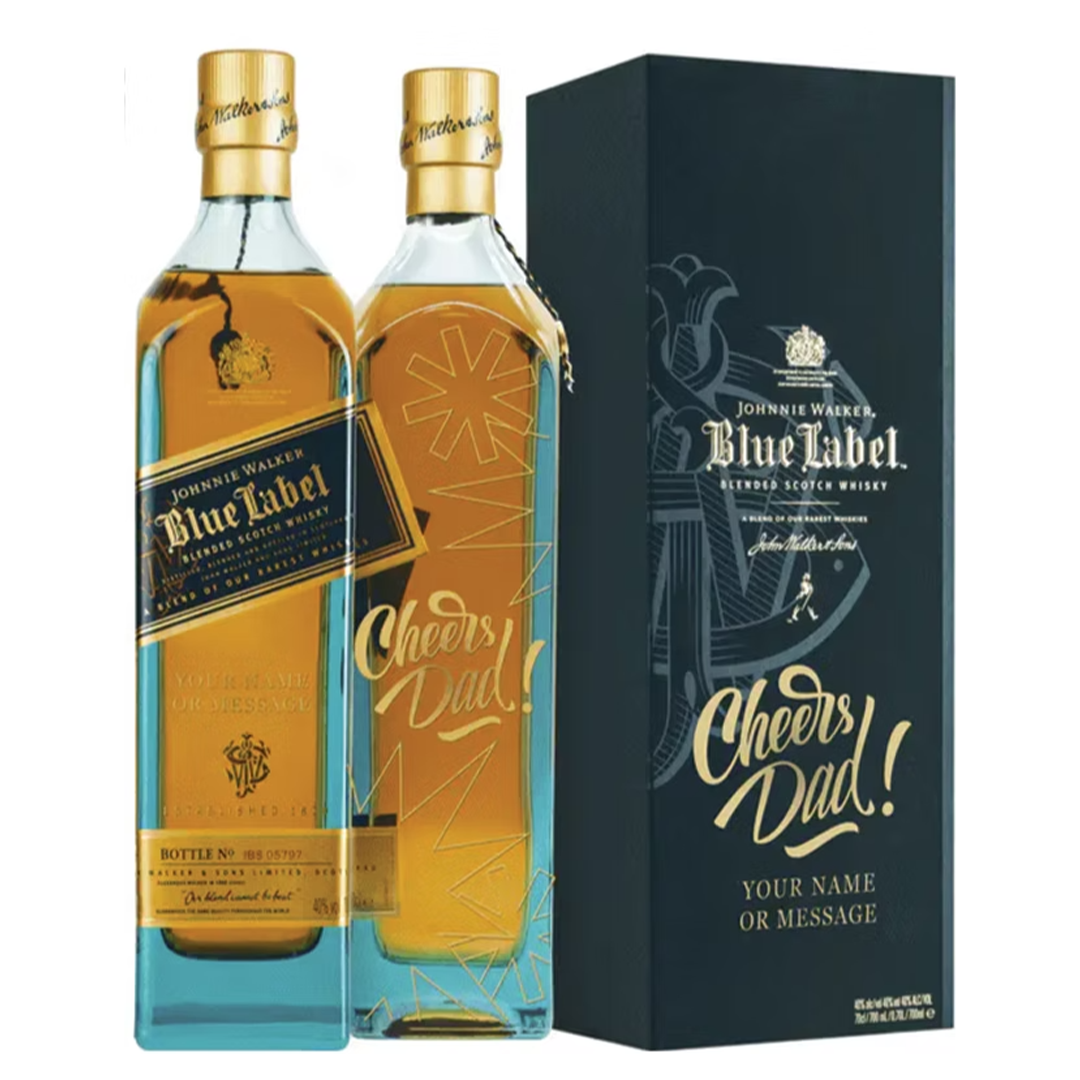 Johnnie Walker Blue Label 750ml with FREE Customized Bottle and Box Engraving P1