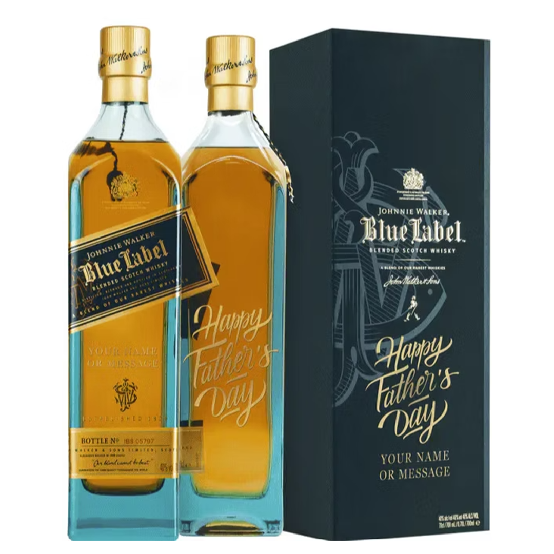 Johnnie Walker Blue Label 750ml with FREE Customized Bottle and Box Engraving P1