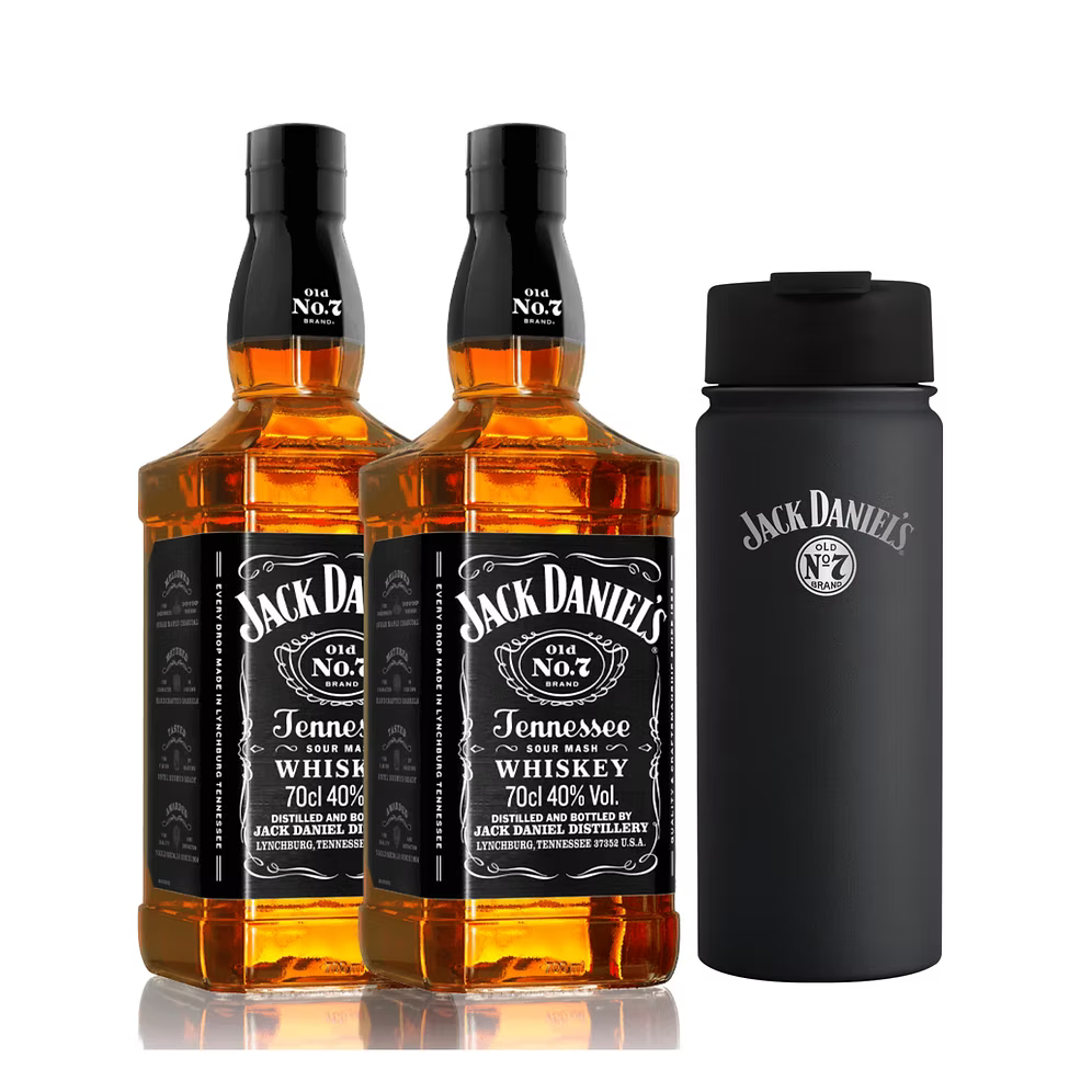 Jack Daniel’s 700ml Twin Pack (2 Bottles) with FREE Ultrabottle
