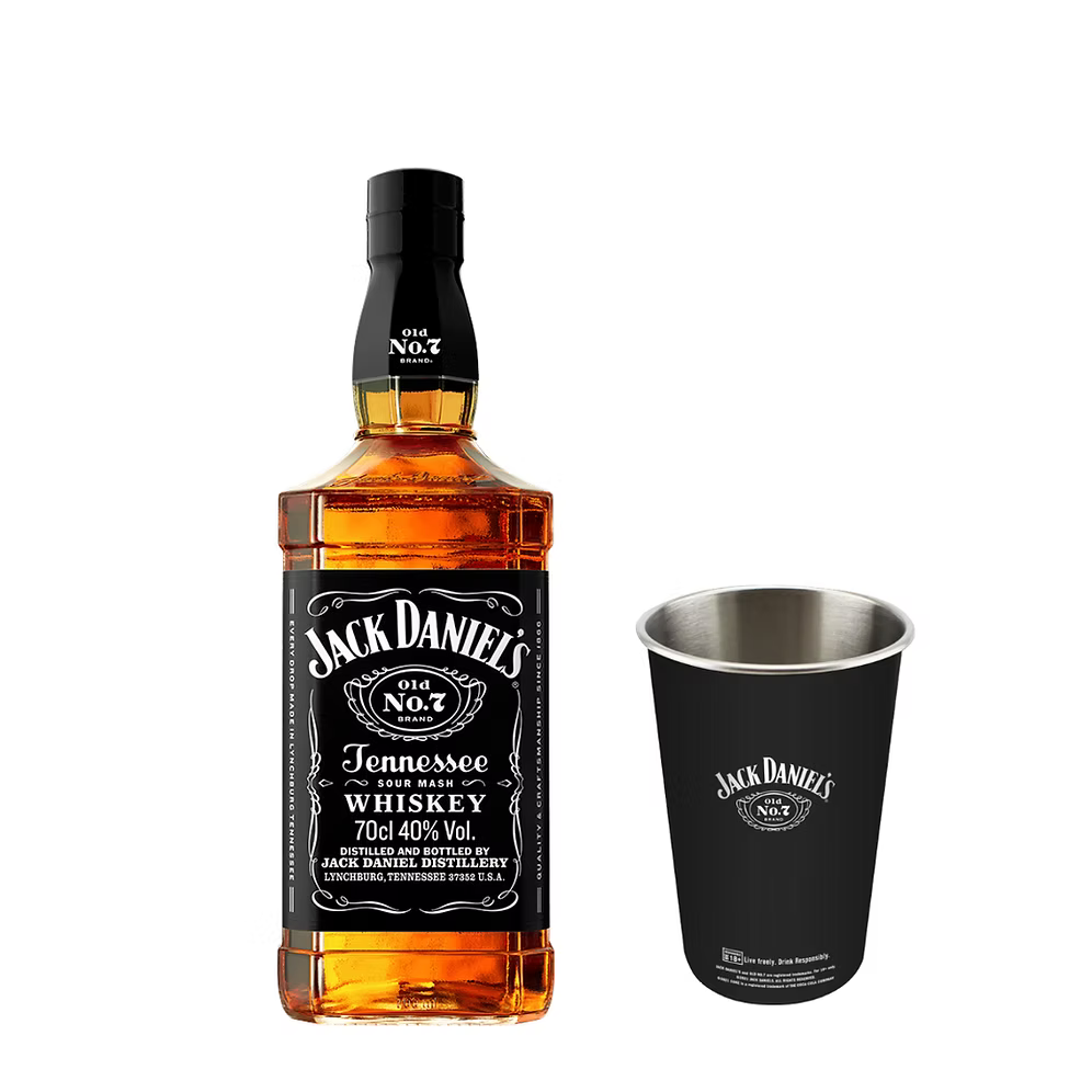 Jack Daniel’s Old No. 7 700ml with FREE Tin Cup