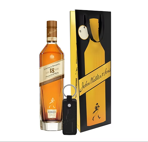 Johnnie Walker 18 Year Old 750ml with Gift Bag and Keychain