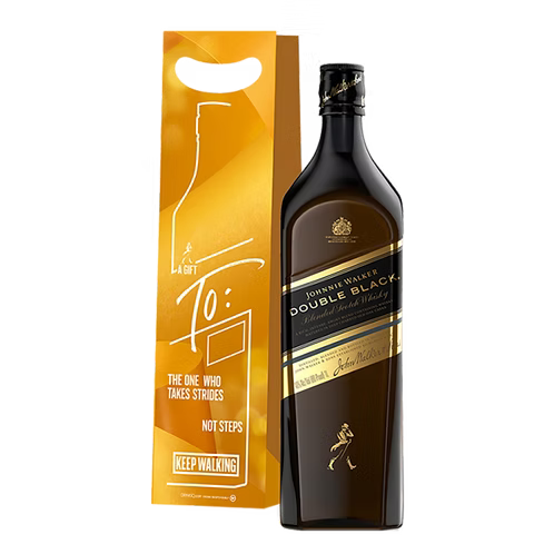 Johnnie Walker Double Black Label 1L with Gift Bag & Note Card