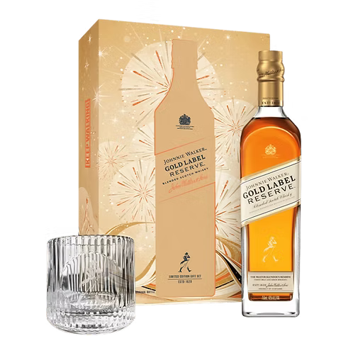 Johnnie Walker Gold Label 750ml with Rock Glass (Festive VAPS)