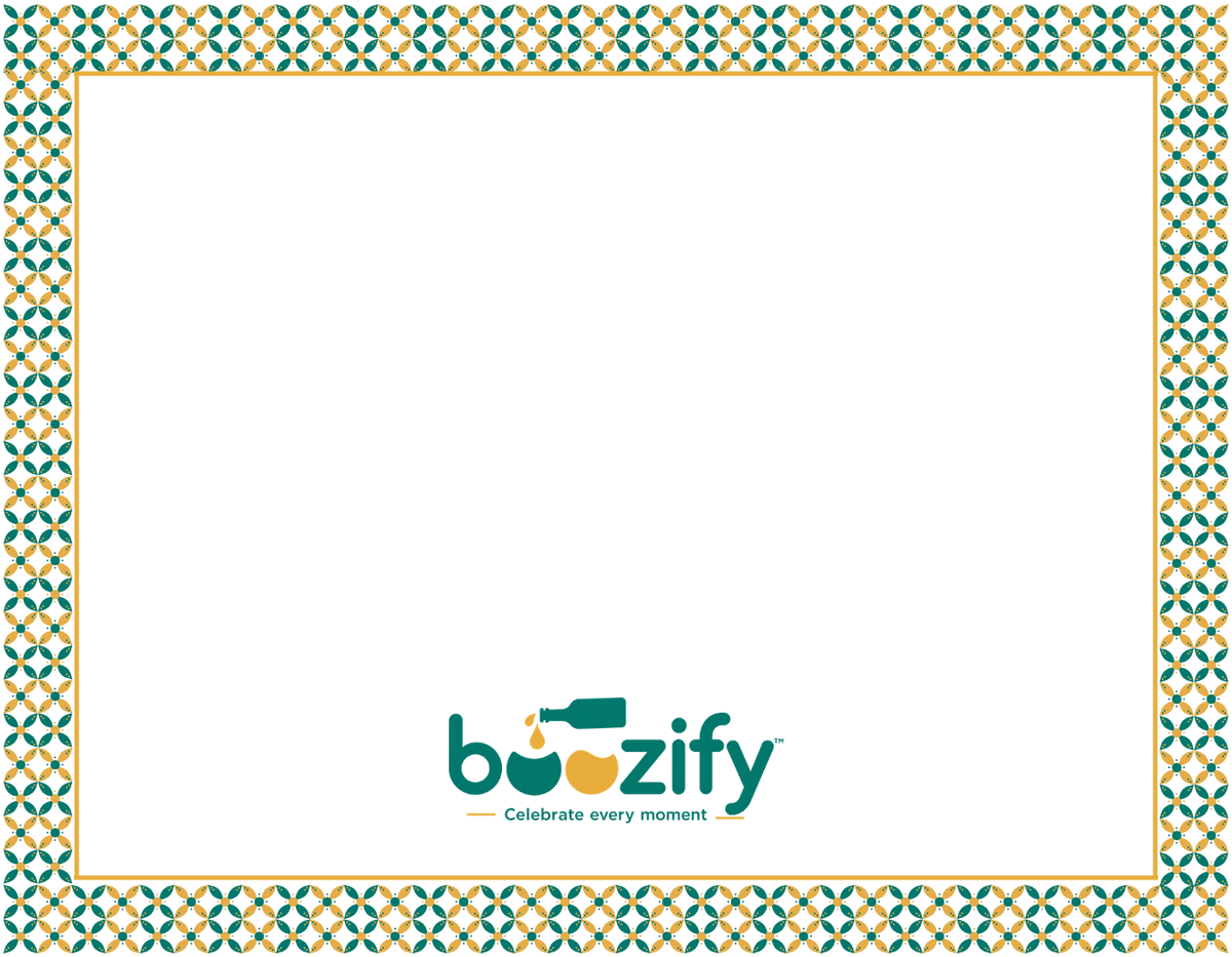 Boozify Mosaic Note Card with Sticker & Envelope (3.5 X 4.5")