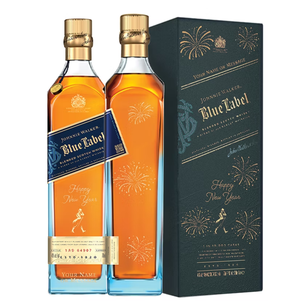 Johnnie Walker Blue Label 750ml with FREE Customized Bottle and Box Engraving P1