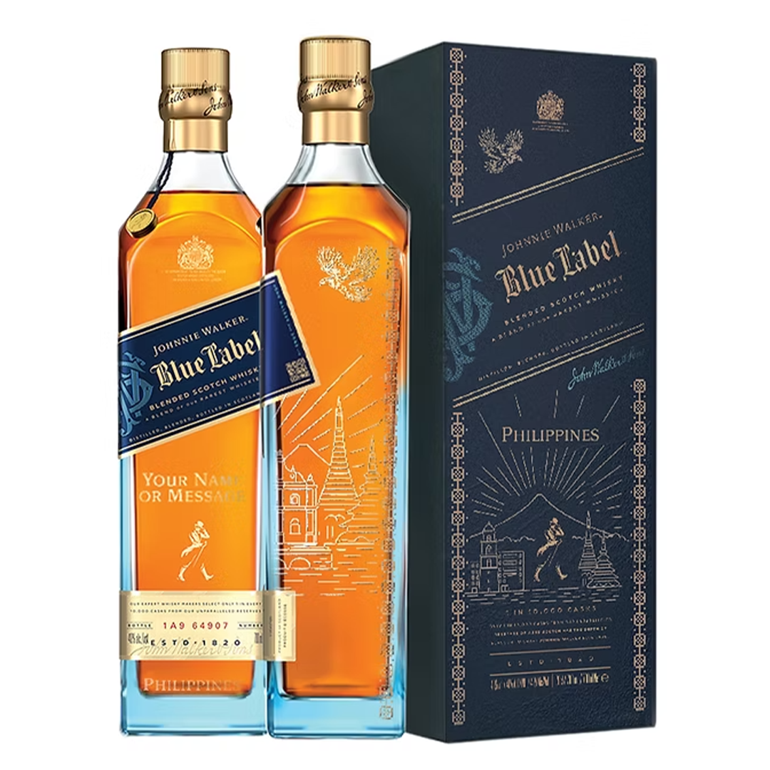 Johnnie Walker Blue Label 750ml with FREE Customized Bottle and Box Engraving P2