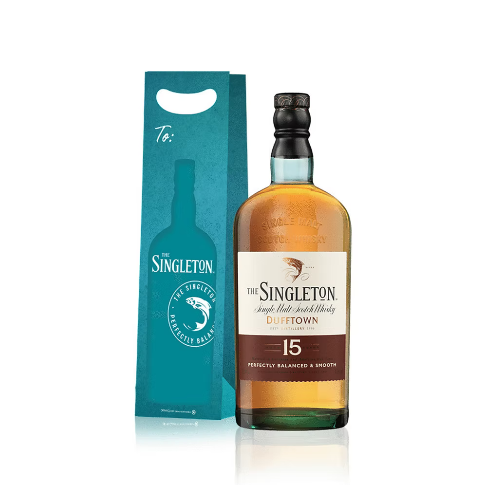 Singleton of Dufftown 15YO 700ml + Blue Singleton Gift Bag & Note Card