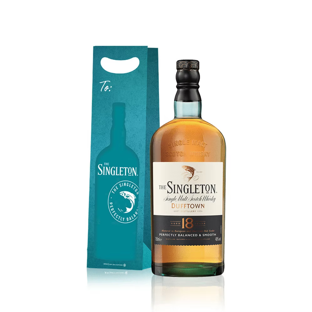 Singleton of Dufftown 18YO 700ml + Blue Singleton Gift Bag & Note Card