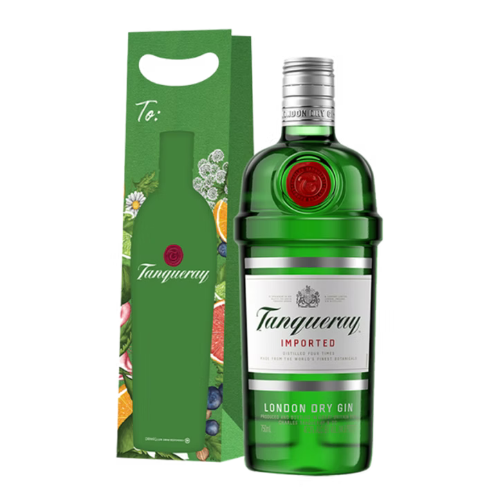 Tanqueray London Dry Gin 750ml with Gift Bag & Note Card