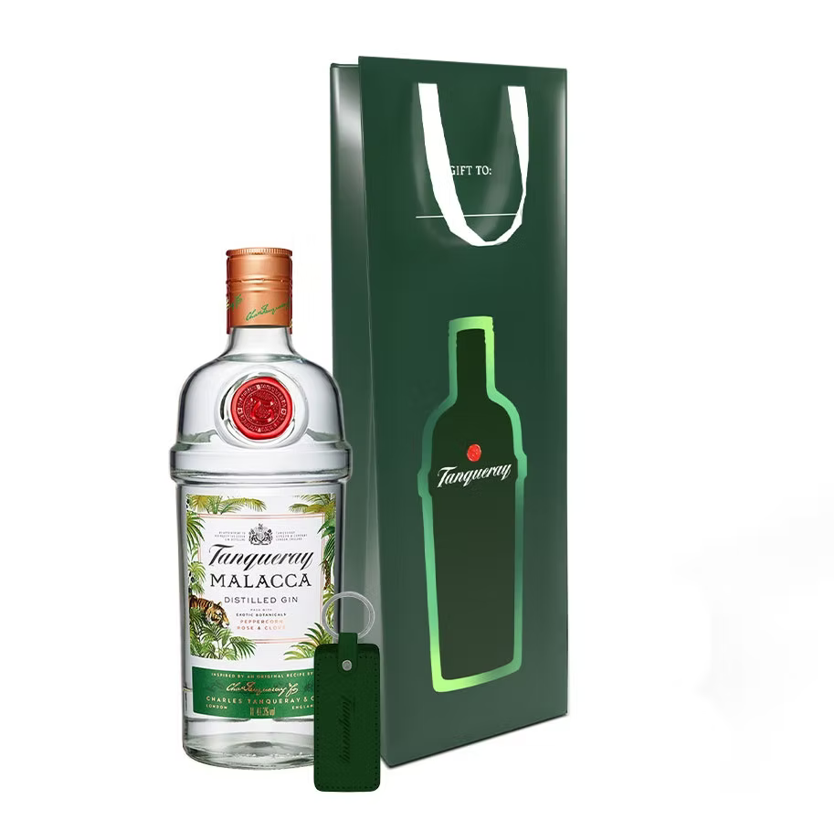 Tanqueray Malacca 1L with Gift Bag and Keychain