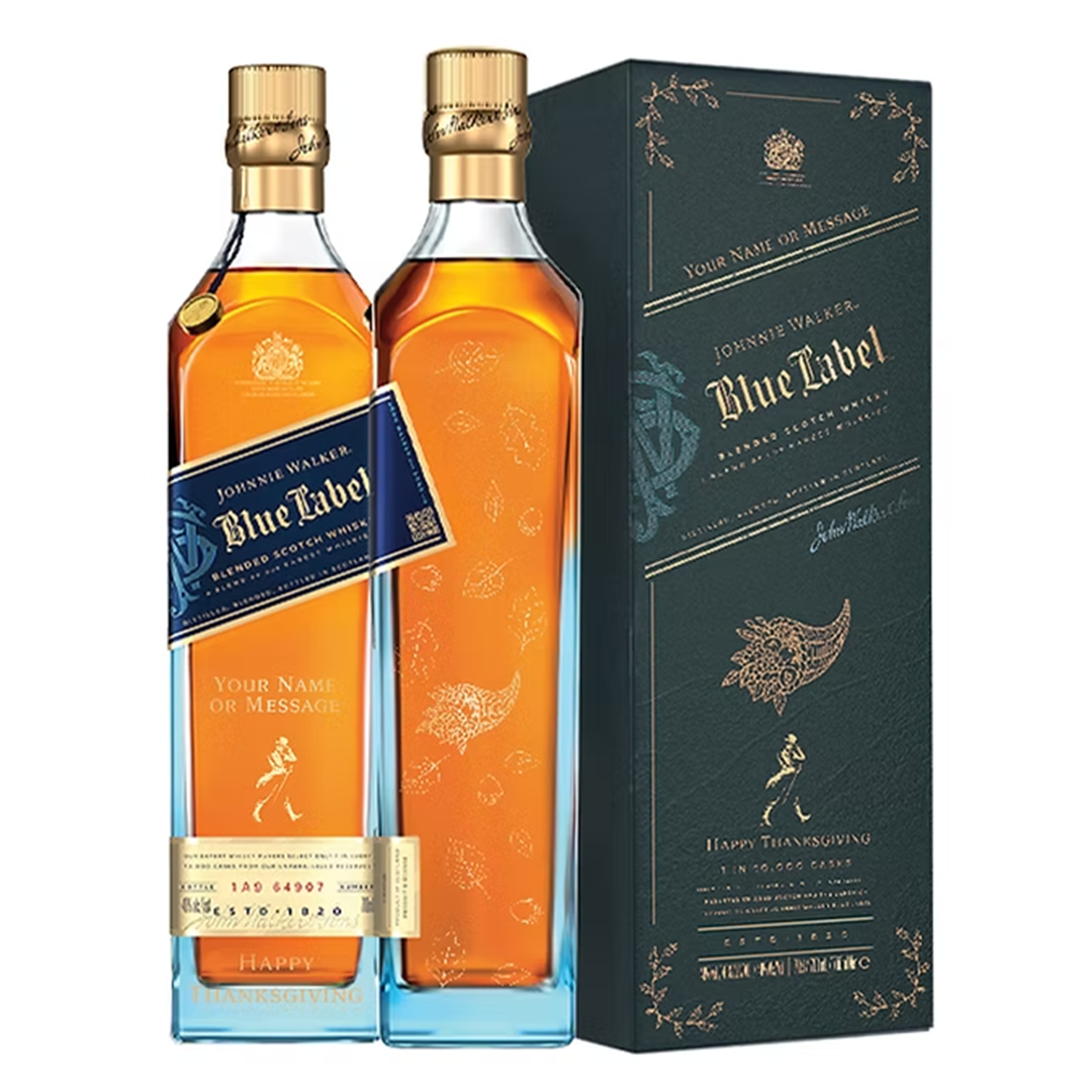Johnnie Walker Blue Label 750ml with FREE Customized Bottle and Box Engraving P2