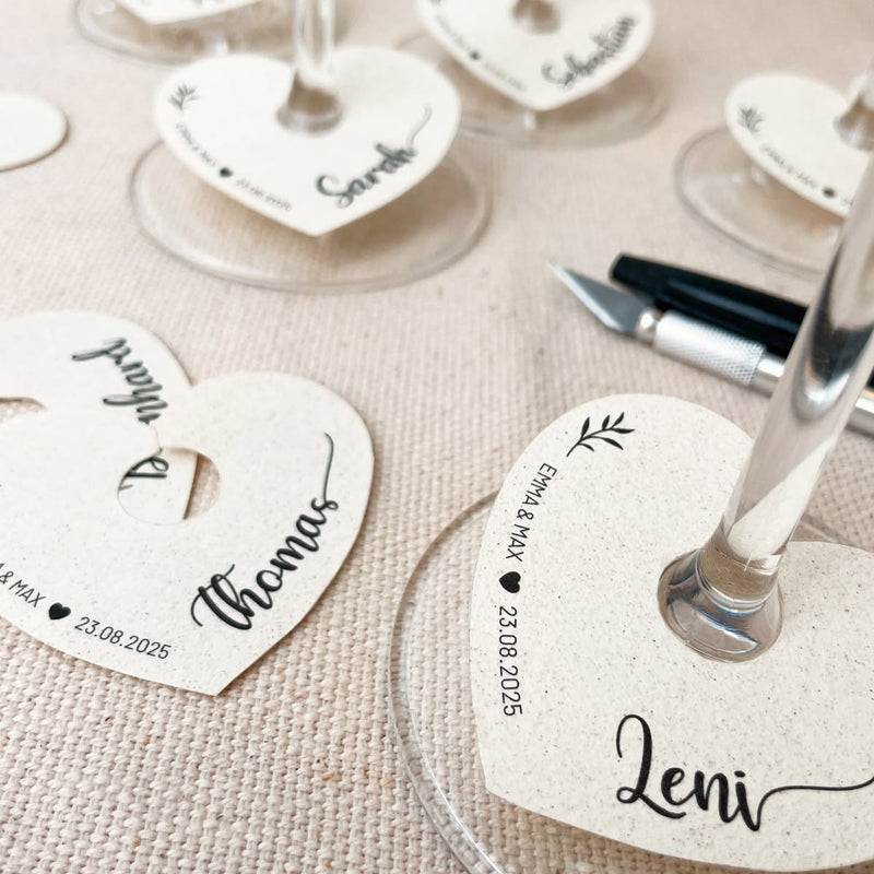 Heart Place Cards